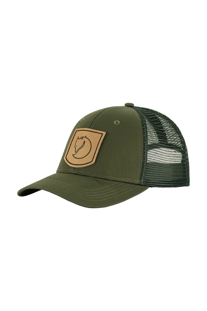 Fjallraven czapka z daszkiem Värmland aplikacja zielony F12100003