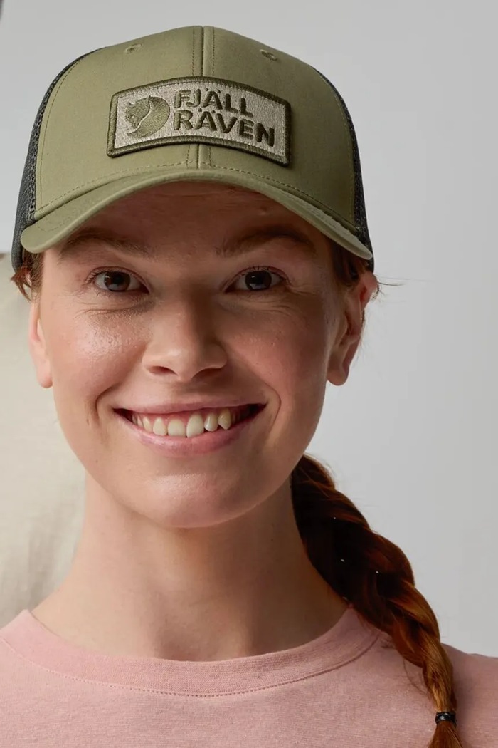 Fjallraven czapka z daszkiem Langtradarkeps F13100182 zielony