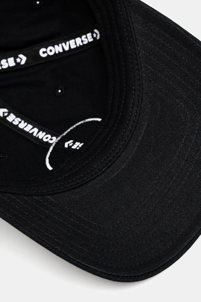 Akcesoria Converse Czapka z daszkiem bawełniana 10027421.A05 czarny