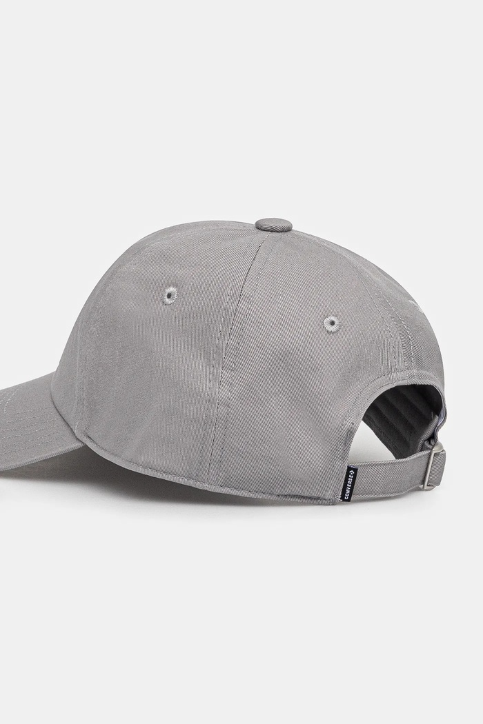 Akcesoria Converse Czapka z daszkiem bawełniana 10027421.A10 szary
