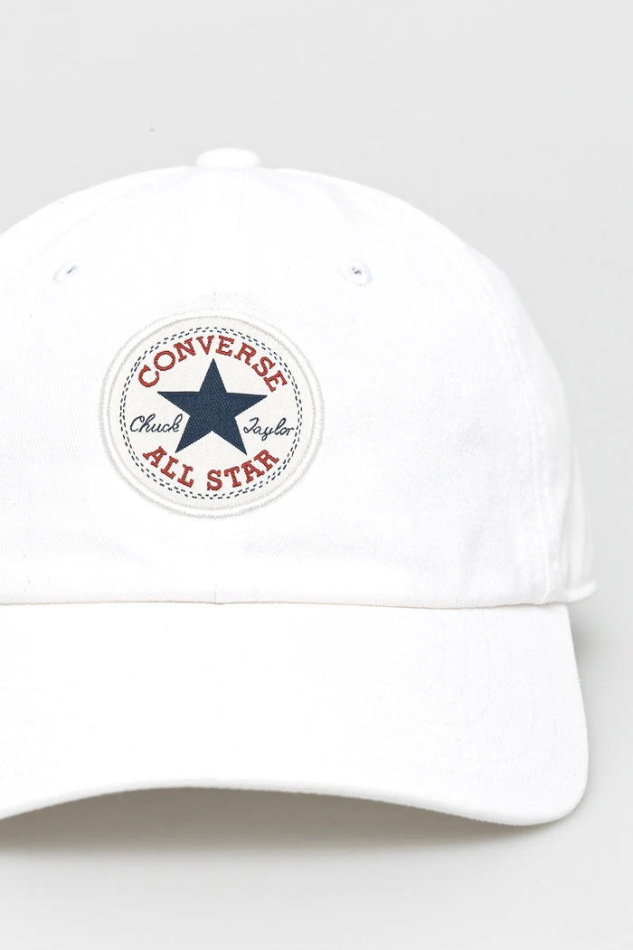 Βαμβακερό καπέλο του μπέιζμπολ Converse 10027421.A18 λευκό SS25