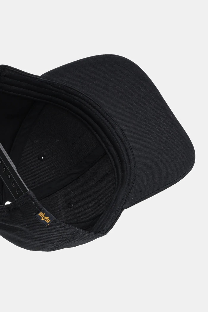 Βαμβακερό καπέλο του μπέιζμπολ Alpha Industries Crew Camo Cap μαύρο 156903