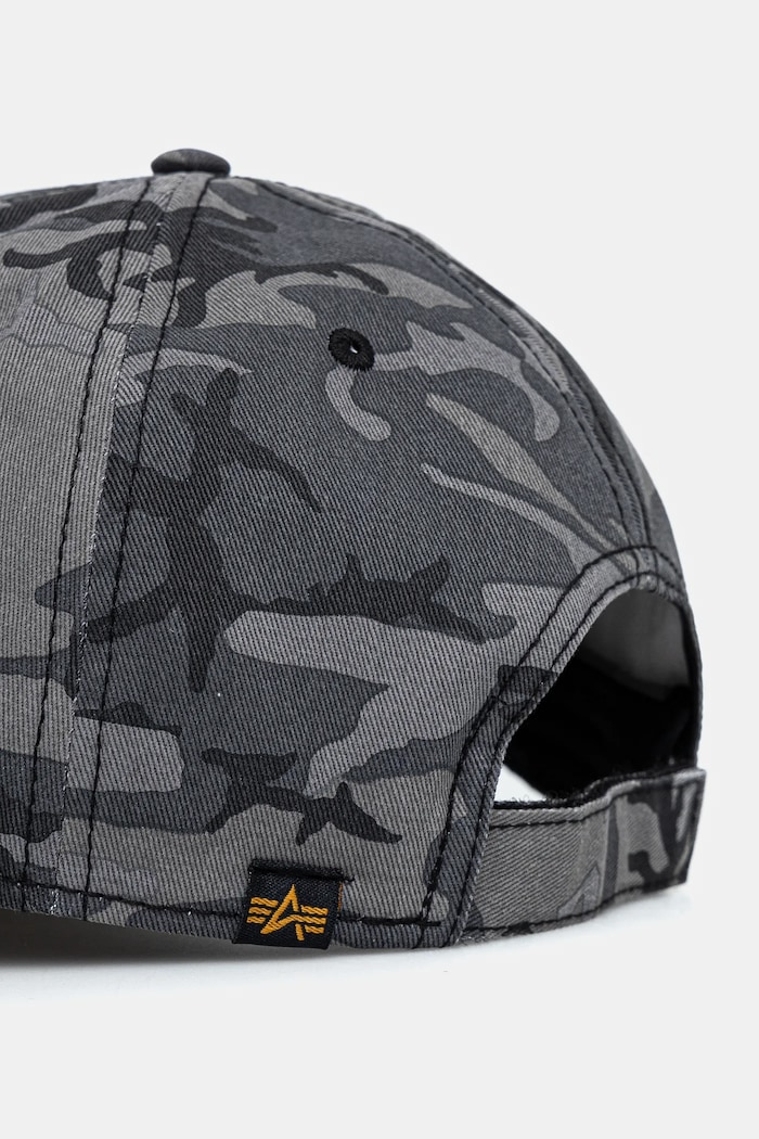 Akcesoria Alpha Industries czapka z daszkiem bawełniana VLC Cap Camo 168903C szary