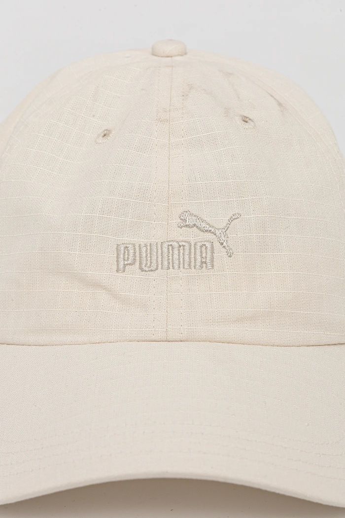 Puma czapka z daszkiem bawełniana 25983 beżowy SS25