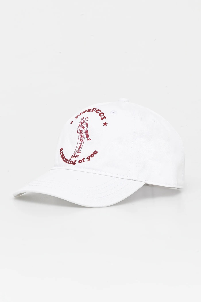 Bavlnená šiltovka Fiorucci White Dreaming of You Baseball Cap bavlna biela W02SMAHA135CO01WH03