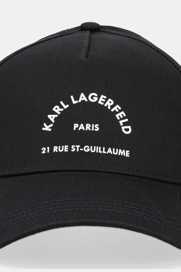Bavlnená šiltovka Karl Lagerfeld K/RSG A1W33201 čierna AA00