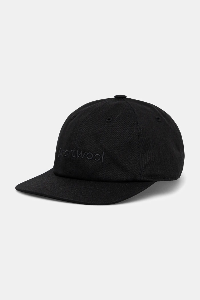 Шапка с козирка Smartwool памук черен SW002782