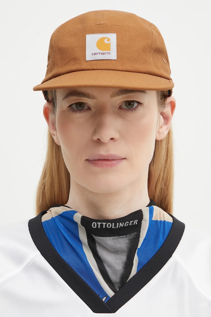 Bavlněná baseballová čepice Carhartt WIP Backley Cap I034853.HZXX hnědá SS25