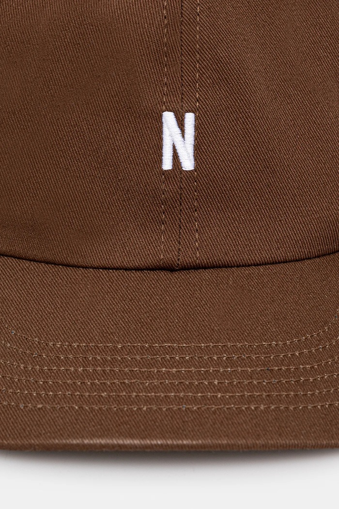 Бавовняна бейсболка Norse Projects Twill Sports Cap N80.0001.2033 коричневий SS25