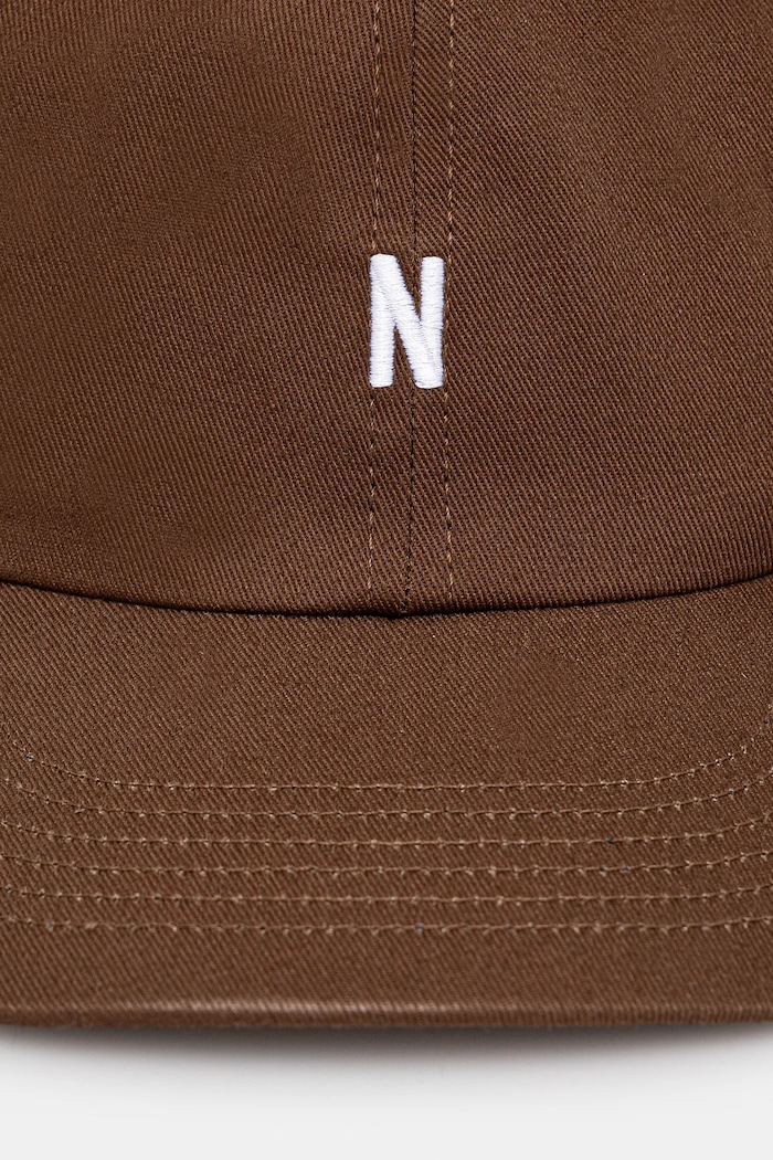 Бавовняна бейсболка Norse Projects Twill Sports Cap N80.0001.2033 коричневий SS25
