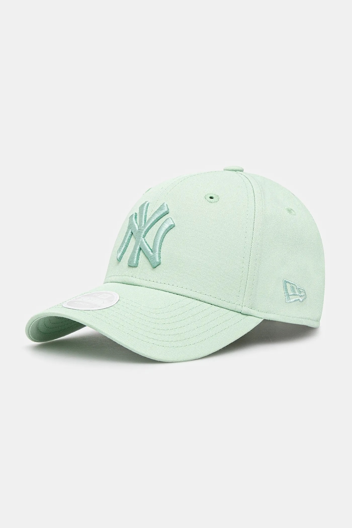Bavlněná baseballová čepice New Era bavlna zelená 60595169