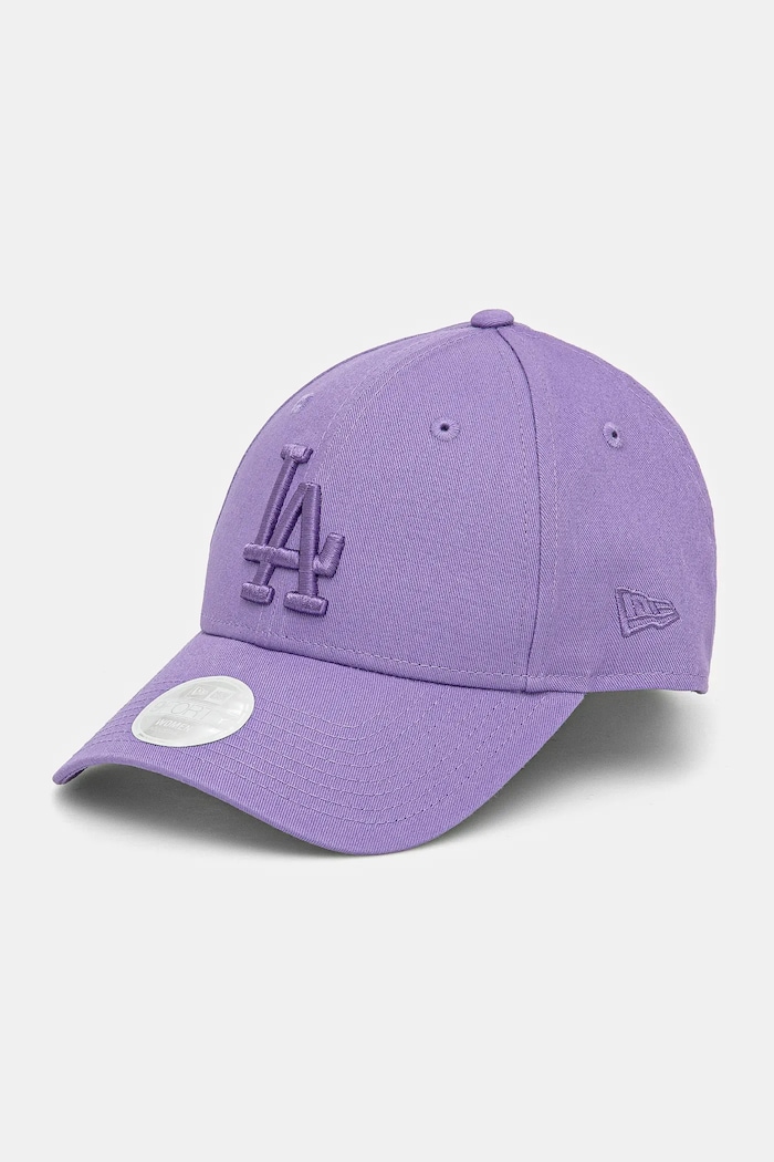 New Era czapka z daszkiem bawełniana WMNS LE 940 LA DODGERS bawełna fioletowy 60595173