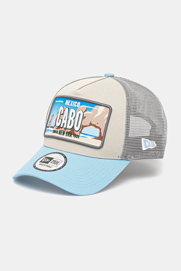 Bavlněná baseballová čepice New Era bavlna modrá 60595298