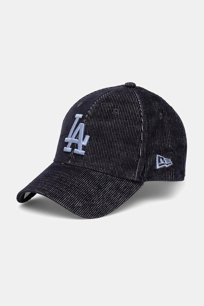 New Era czapka z daszkiem sztruksowa aplikacja granatowy 60595423