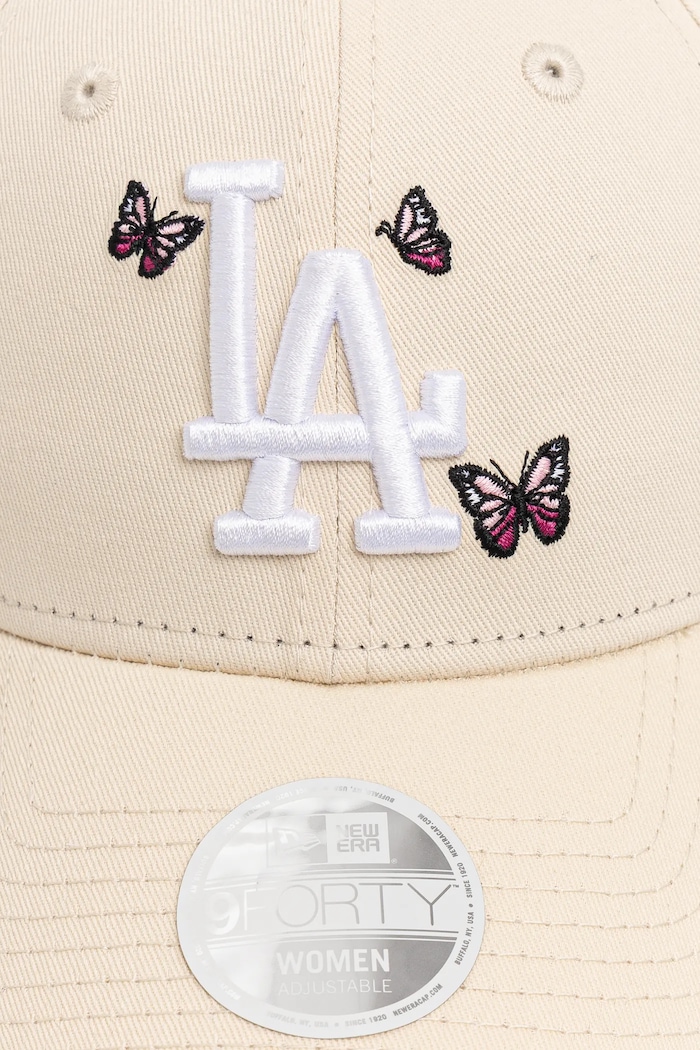 New Era czapka z daszkiem bawełniana 60595342 beżowy SS25