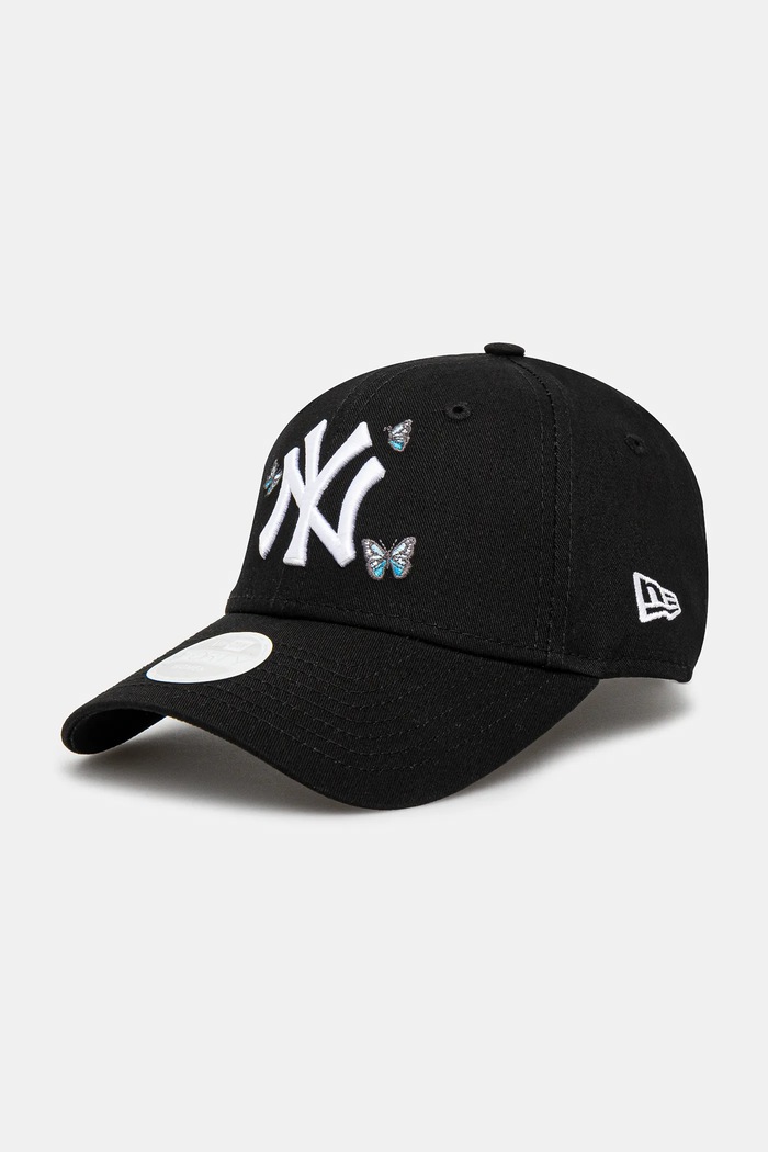 New Era Czapka z daszkiem bawełniana czarny 60595344