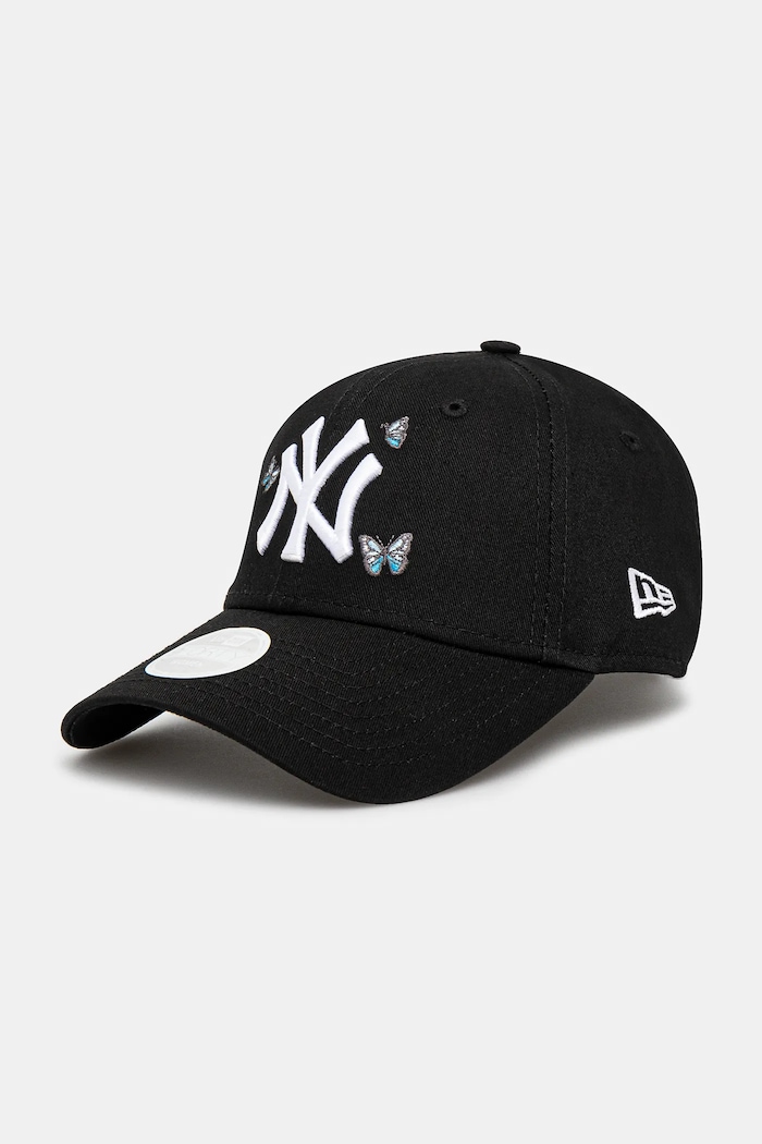 New Era Czapka z daszkiem bawełniana czarny 60595344