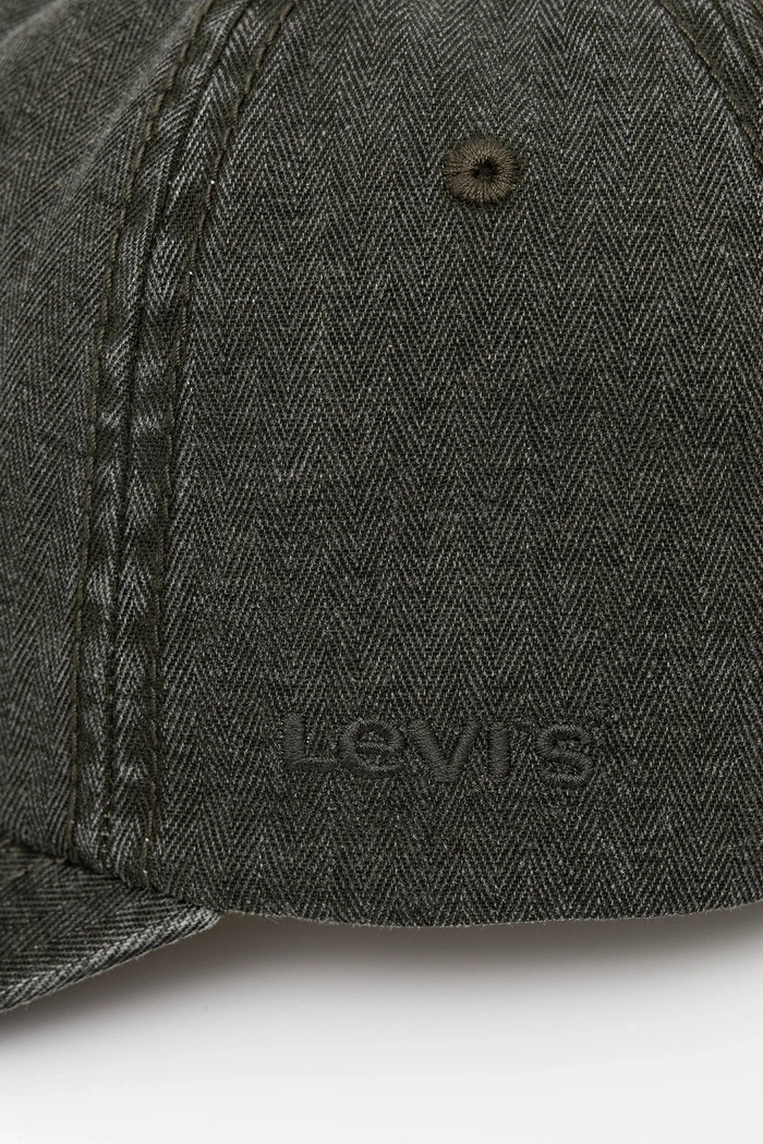 Pamučna kapa sa šiltom Levi's D7589.0025 zelena SS25