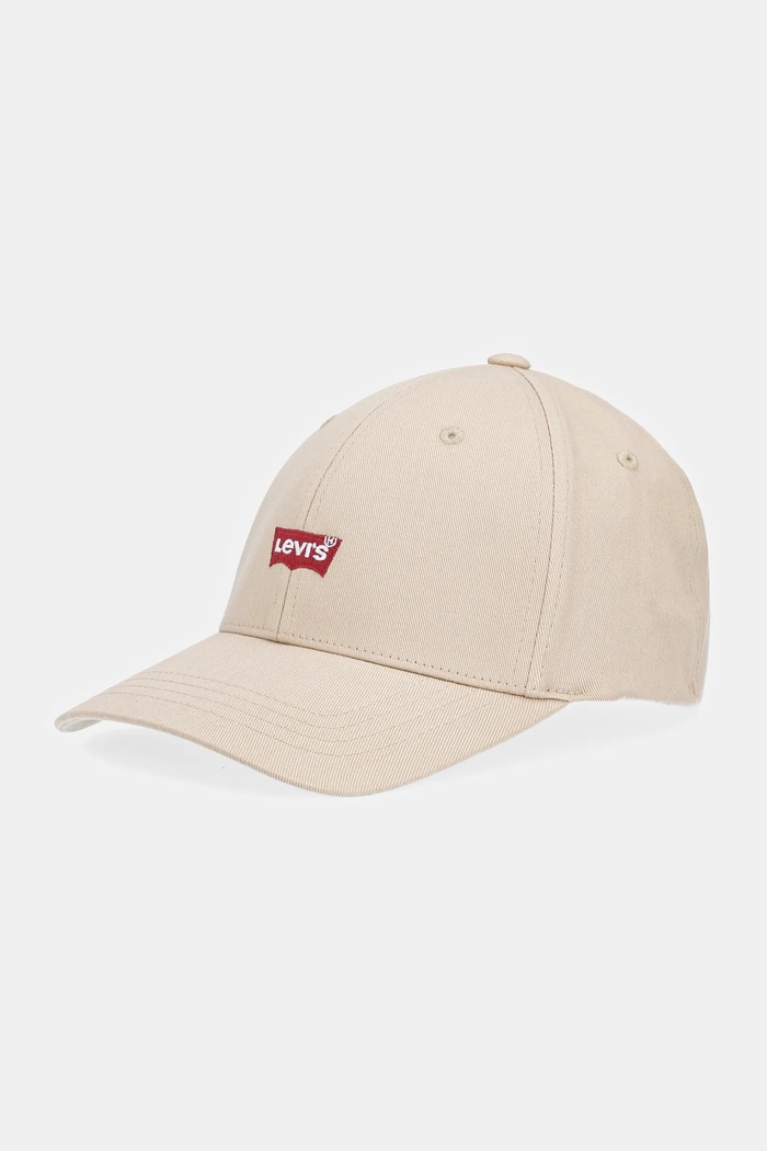 Levi's czapka z daszkiem aplikacja beżowy D7723.0025
