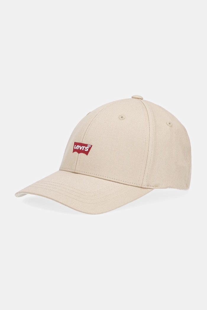 Levi's czapka z daszkiem aplikacja beżowy D7723.0025