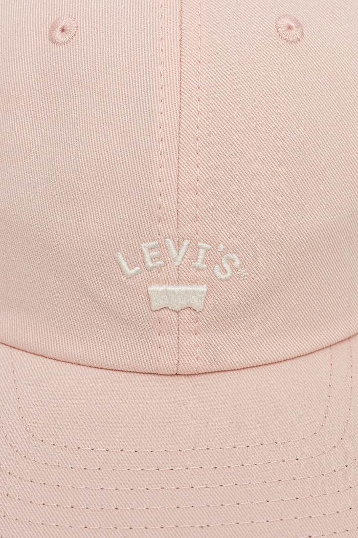 Levi's czapka z daszkiem bawełniana 000AG.0013 różowy SS25