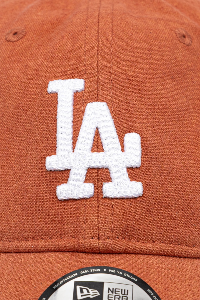 New Era czapka z daszkiem bawełniana Canv 920 LA Dodgers 60595143 pomarańczowy SS25
