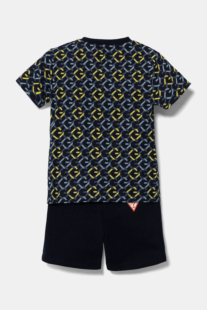 Dětská bavlněná souprava Guess I5RG08.K8HM4.PPYA námořnická modř SS25