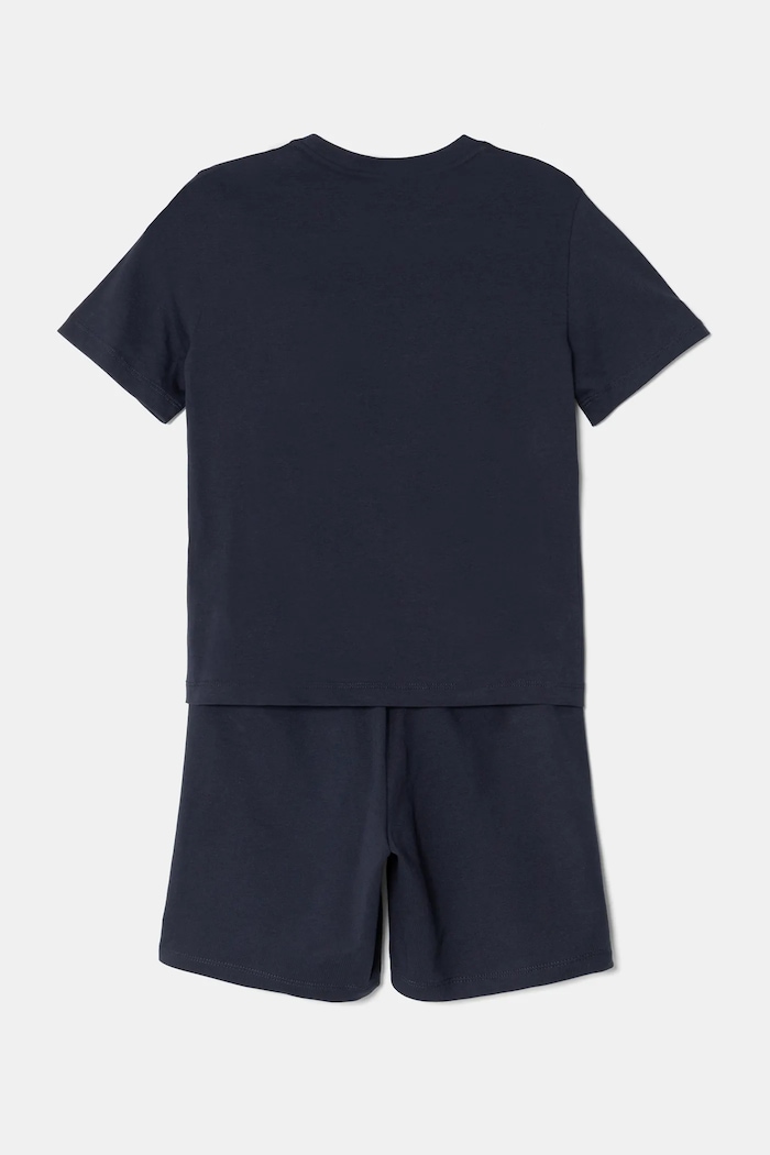 Dětská bavlněná souprava EA7 Emporio Armani 7B000043.AF10378 námořnická modř SS25