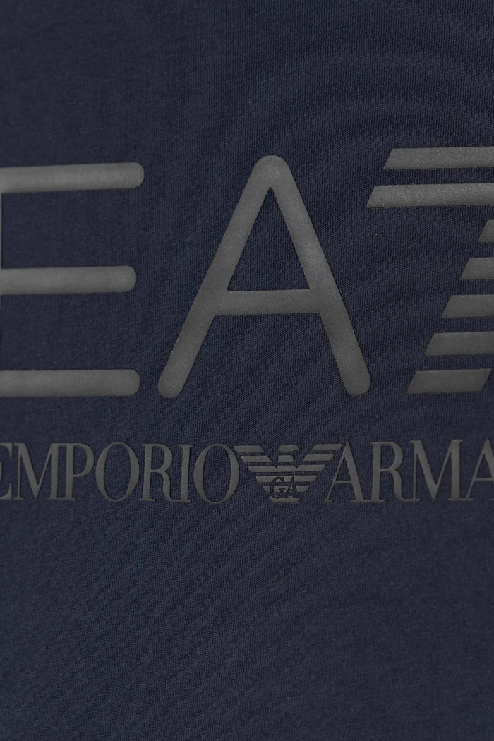 CHLAPEC Dětská bavlněná souprava EA7 Emporio Armani 7B000043.AF10378 námořnická modř