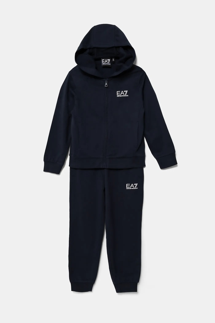 Dětská tepláková souprava EA7 Emporio Armani pletenina námořnická modř 7B000031.AF10380