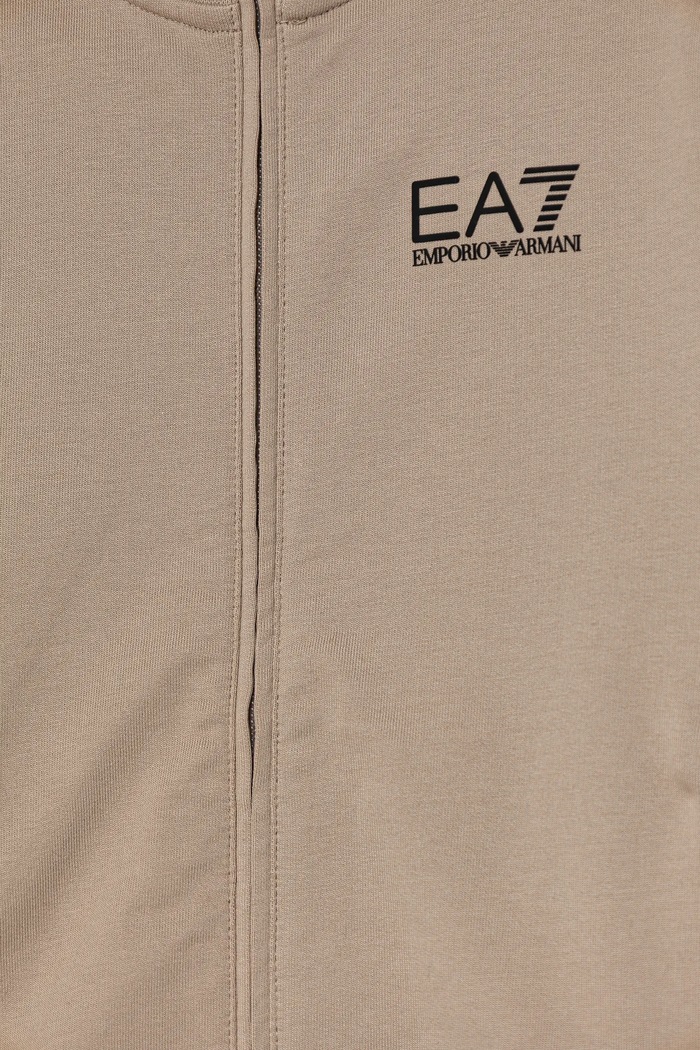 Chłopiec EA7 Emporio Armani komplet dresowy dziecięcy bawełniany 7B000030.AF10380 beżowy