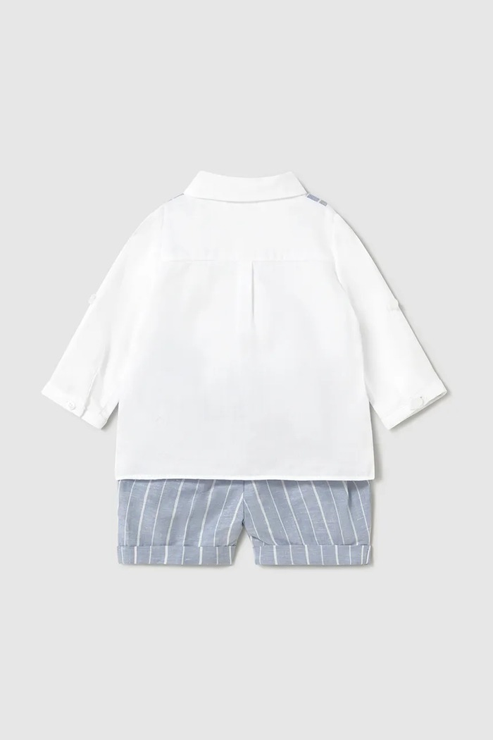 Mayoral Newborn komplet niemowlęcy 1212.1F.Newborn.PPYH niebieski SS25