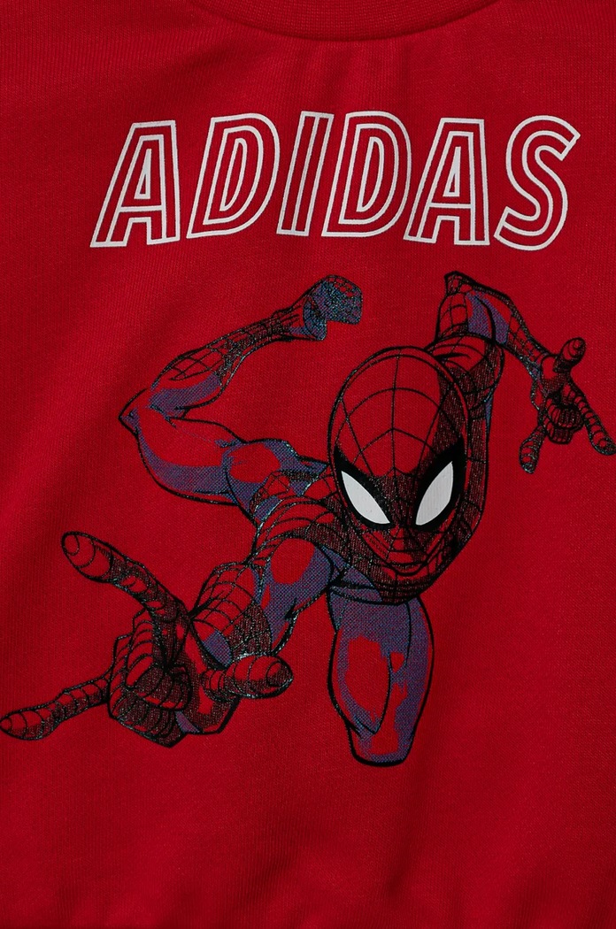 Chłopiec adidas dres niemowlęcy MRVL JF3630 czerwony