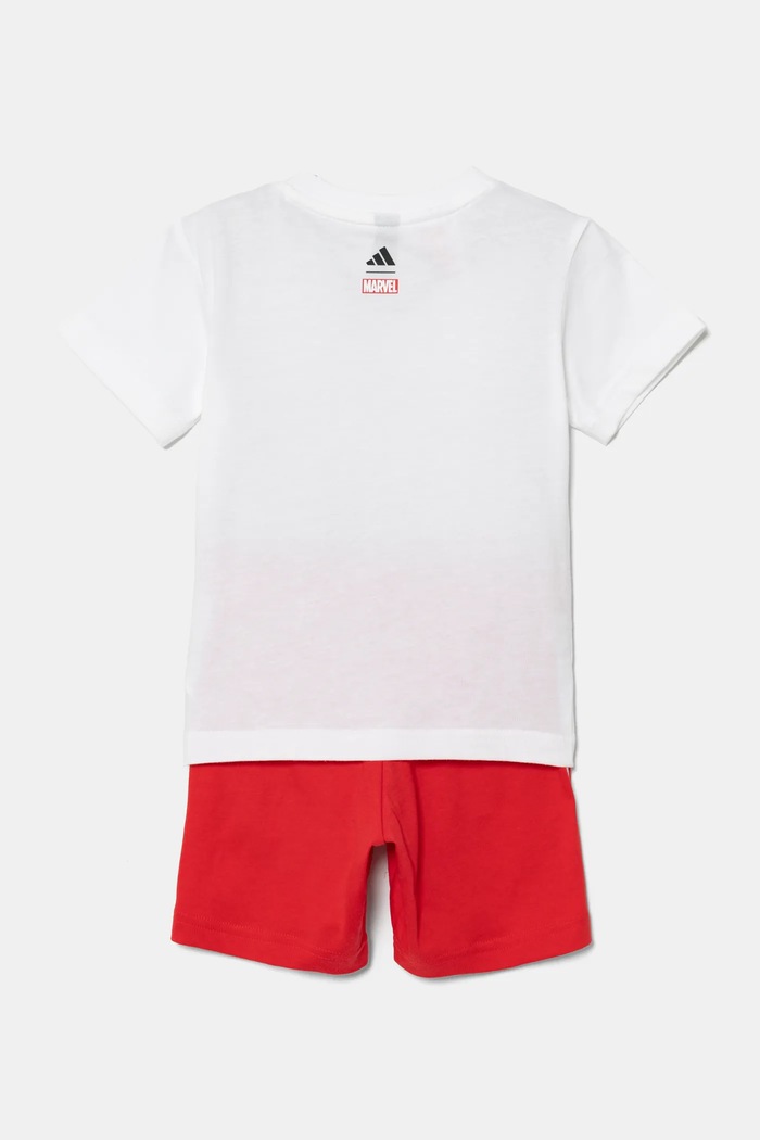 Pamučni komplet za bebe adidas MRVL JF3629 crvena SS25