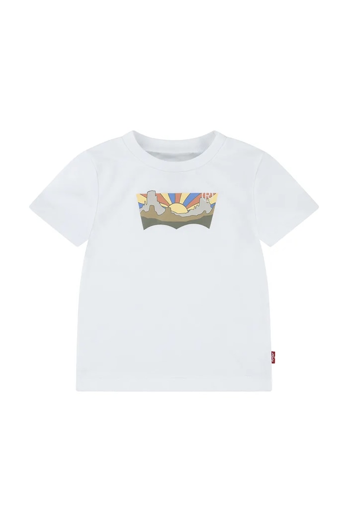Kojenecké tričko Levi's SEASONAL BATWING TEE kulatý bílá 6EM336