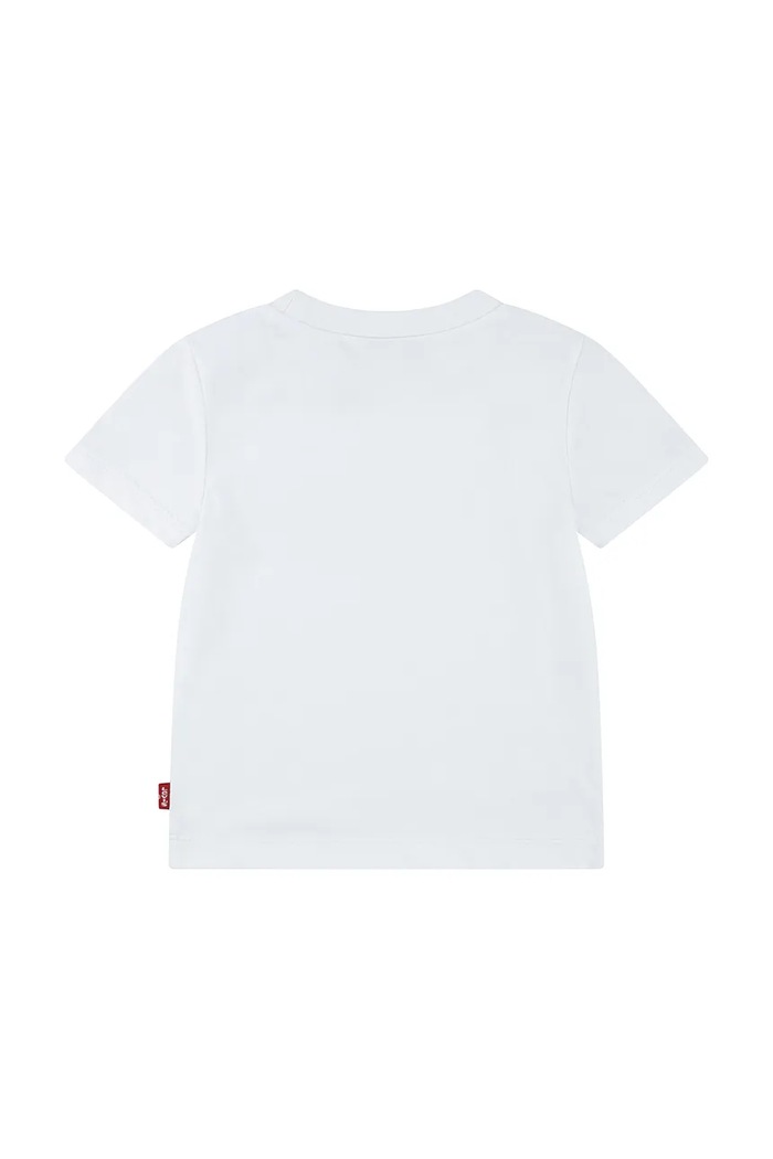Kojenecké tričko Levi's SEASONAL BATWING TEE 6EM336 bílá SS25