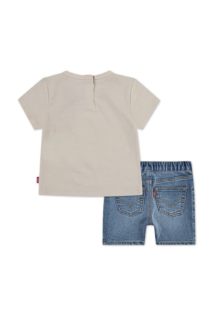 Levi's Komplet niemowlęcy LEVI PHOTO OP DENIM SET 6EM343 beżowy SS25