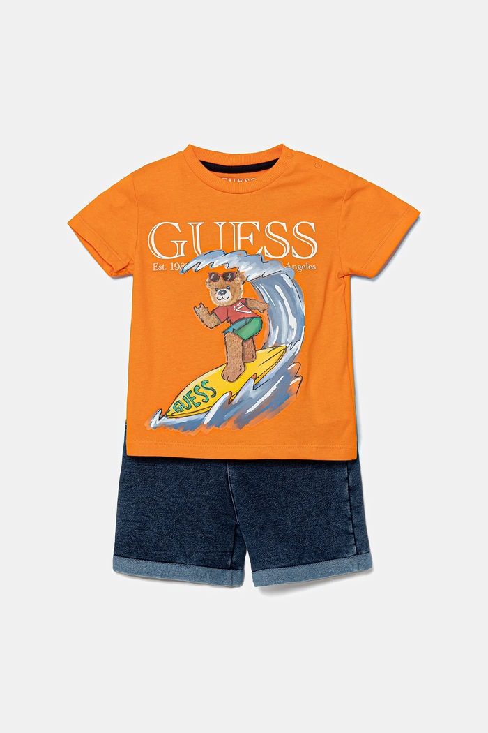 Kojenecká sada Guess pletenina oranžová I5GG15.K8HM4.PPYA