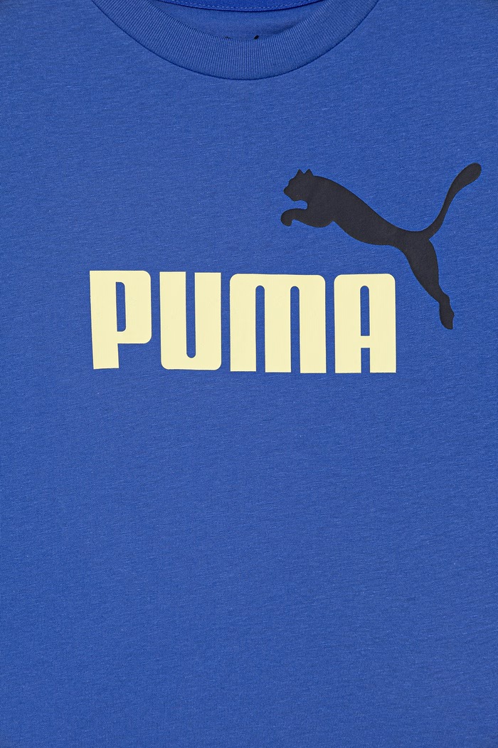 Băieți Puma set de bumbac pentru copii ESS 2 COLOR No. 1 Logo Tee and Shorts Set 686298 violet