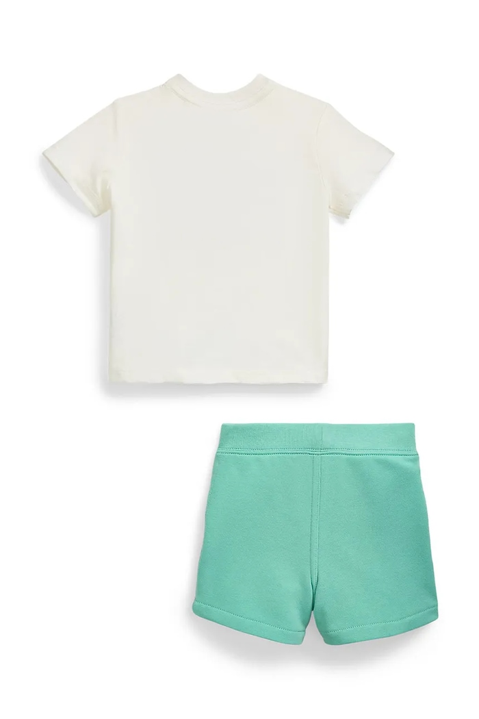 Polo Ralph Lauren komplet niemowlęcy 320966475001 biały SS25