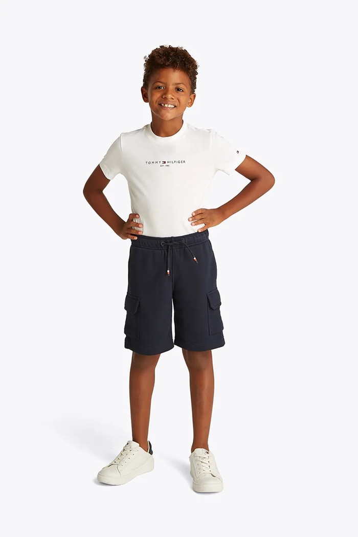Dětská bavlněná souprava Tommy Hilfiger bavlna námořnická modř KB0KB09661.86.122.PPYA