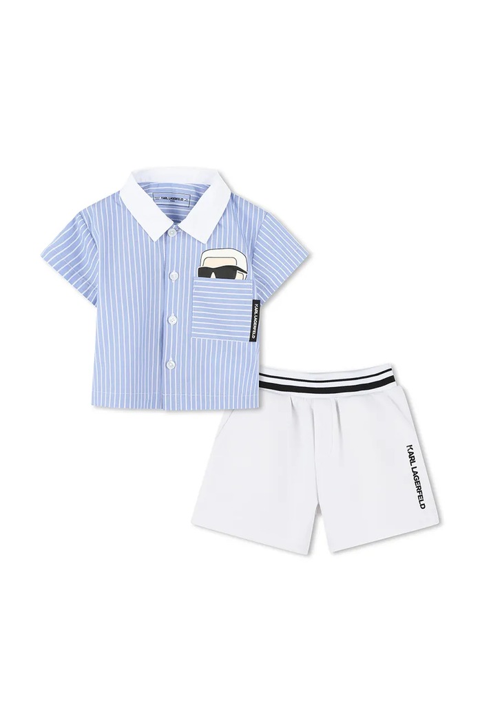 Karl Lagerfeld Compleu bebe albastru Z30507.60.81