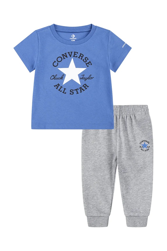 Converse compleu copii tricotaj albastru 6CG581