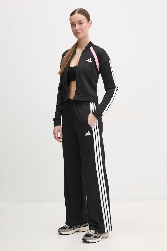 Tepláková souprava adidas TEAMSPORT pletenina černá JD2674