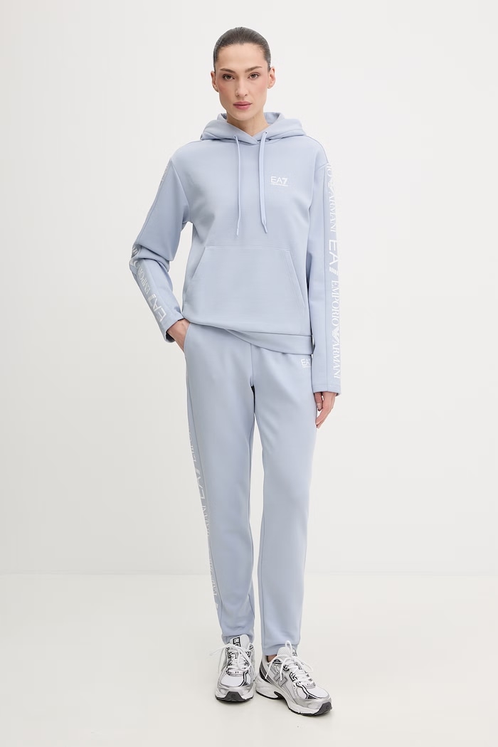 EA7 Emporio Armani melegítő szett nyomtatásos kék AF10443.7W000116