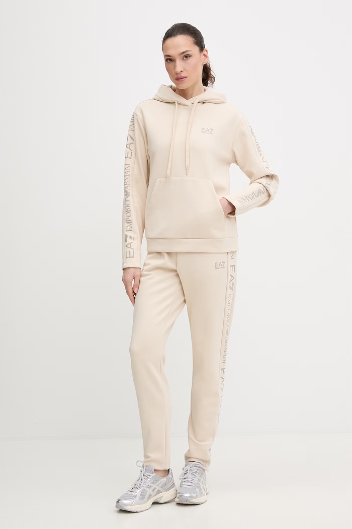 Tepláková súprava EA7 Emporio Armani pletenina béžová AF10443.7W000116