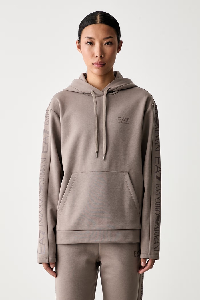 EA7 Emporio Armani komplet dresowy damski brązowy AF10443.7W000116