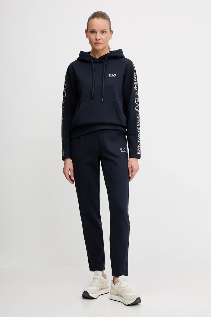 Tepláková souprava EA7 Emporio Armani pletenina černá AF10443.7W000116