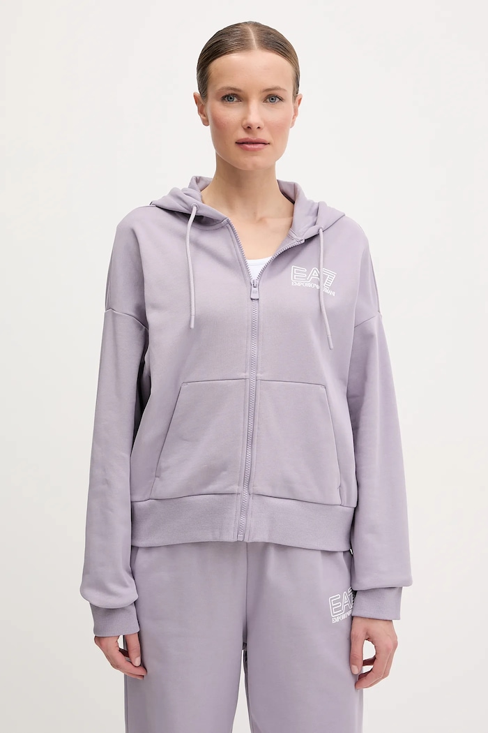Tepláková souprava EA7 Emporio Armani AF12473.7W000110 fialová AW25
