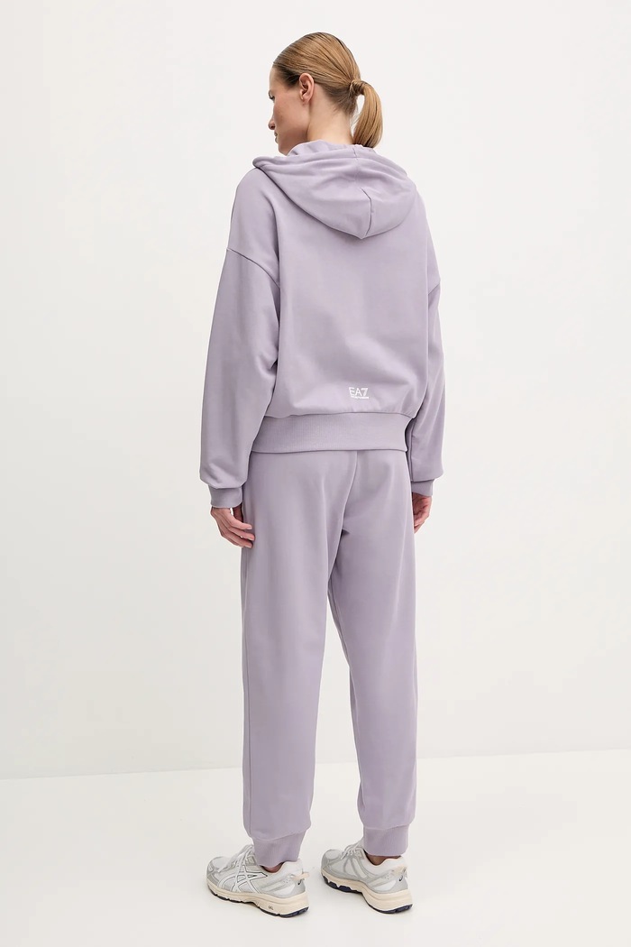 Tepláková souprava EA7 Emporio Armani fialová AF12473.7W000110